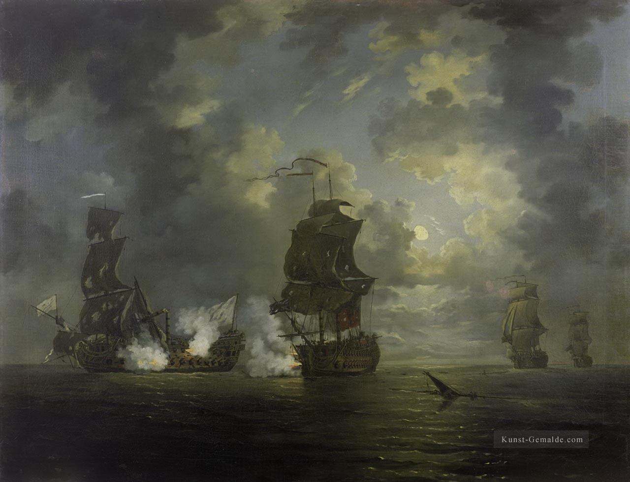 Schlacht von cartagena rowley Seeschlacht Ölgemälde